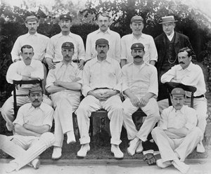 The Players Team from the Gentlemen v Players Match at Lords in 1894, from Famous Cricketers and Cricket Grounds, Published by Hudson and Kearns, 1895